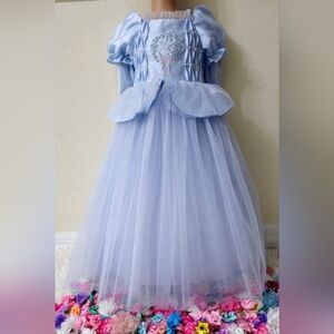 "Enchanted Inspired Girls Cinderella Princess Dress With Accessories"